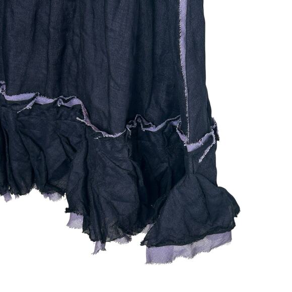 Gregory Parkinson Whimsigoth Ruffle Skirt Womens 6 Midi Fairy Boho Y2k Grunge - Picture 5 of 15